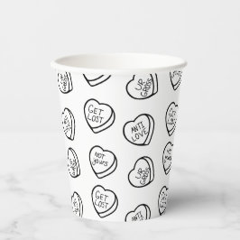 アンチバレンタインデーハート 紙コップ