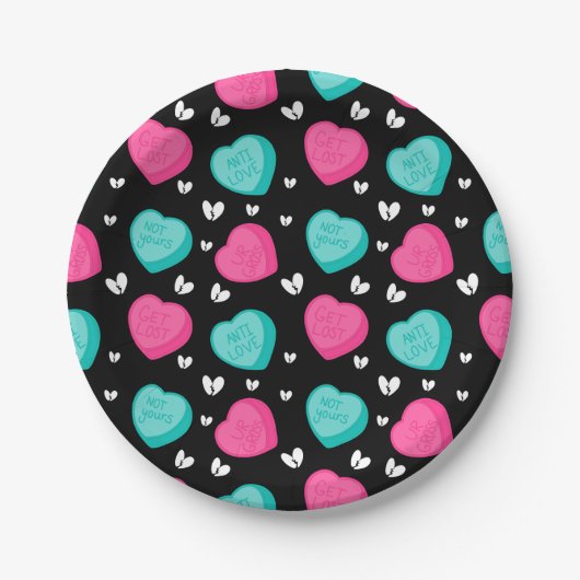 アンチバレンタインデー紙プレート ペーパープレート (正面)