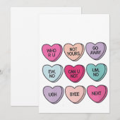 アンチバレンタインデー　面白い独身意識 シーズンカード (正面/裏面)