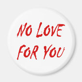 アンチバレンタイン愛のラウンドマグネット マグネット (正面)