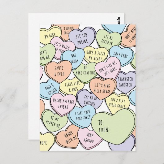 アンチバレンタイン教室バレンタイン年上の少年 ポストカード (正面/裏面)