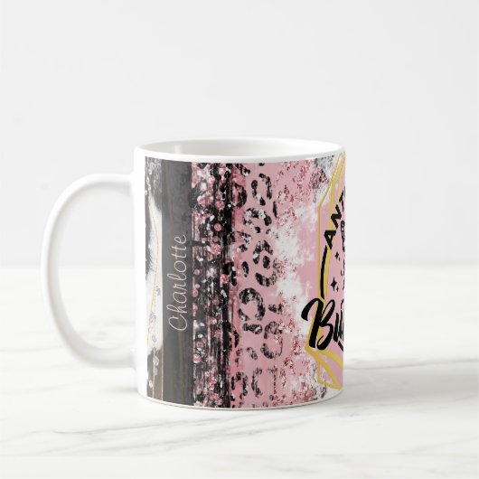 アンチパーソナライズされた社会の蝶セラミックマググ コーヒーマグカップ (左)