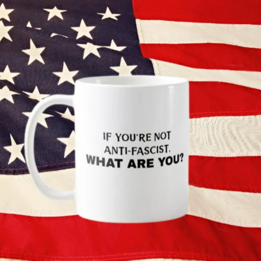 アンチファシストのマグ | 両面マグクラシックグ コーヒーマグカップ
