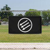 アンチファシズムの白い矢 横断幕 (インサイチュ)