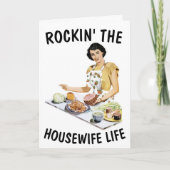 アンチフェミニストおもしろいレトロ友好挨拶カード カード (正面)