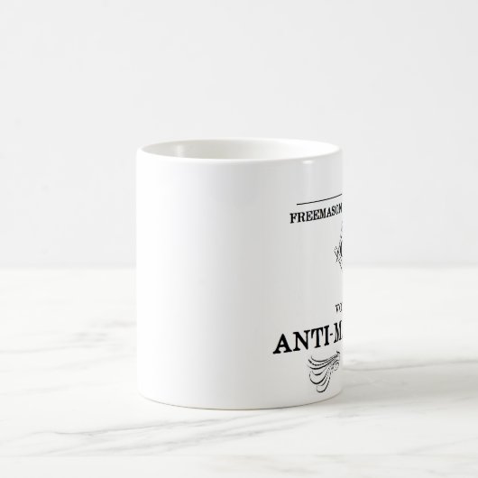 アンチフリーメーソンの投票 コーヒーマグカップ (中央)