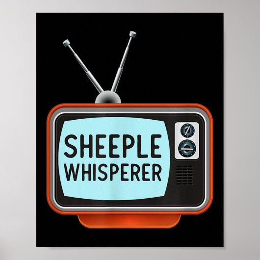 アンチプロパガンダメインストリームメディアTシャツ – Sheeple ポスター (正面)