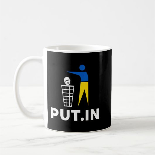 アンチプーチンPut.InサポートUkraine.png コーヒーマグカップ (左)