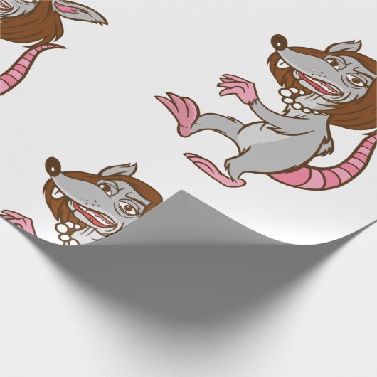 アンチペロシおもしろいネズミ ラッピングペーパー (角)