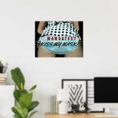 アンチマスクとワクチン指令 – 挑戦的なメッセージ ポスター (ホームオフィス)