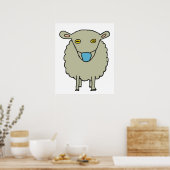 アンチマスクをかぶった羊 ポスター (キッチン)