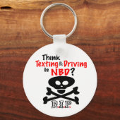 アンチメールや文字を打つのキーチェーン駆動中 キーホルダー (正面)