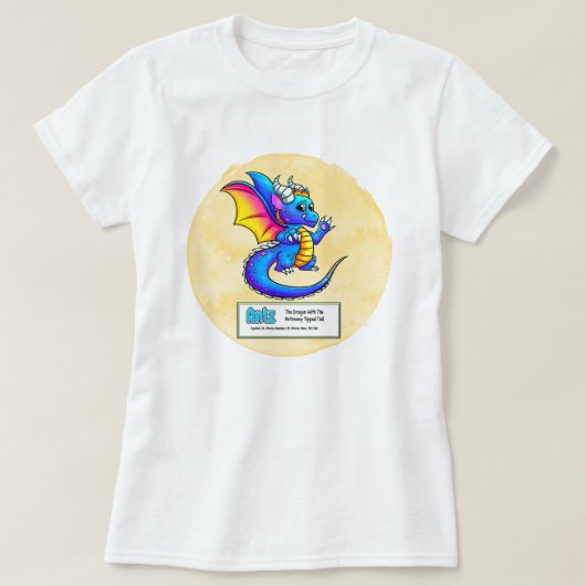 アンチモン元素Tシャツをアンツする Tシャツ (デザイン正面)