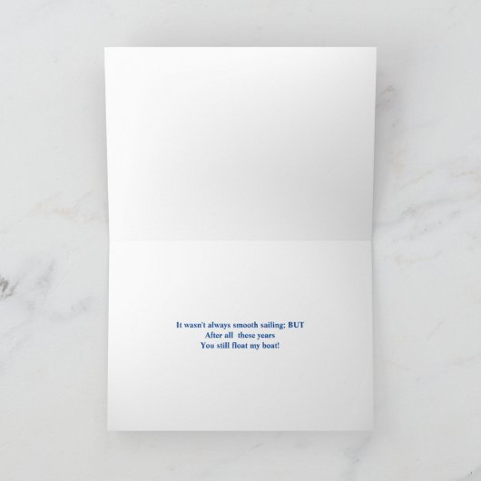 アンチャーター水族記念日グリーティングカード カード (内部)