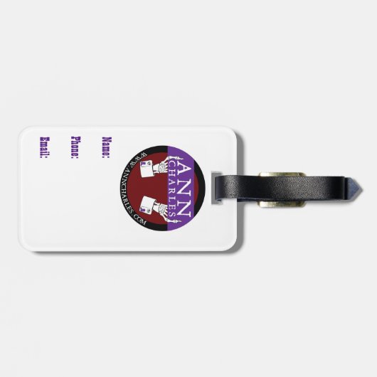 アンチャールズからの望まれた鶏ポスター ラゲッジタグ (裏面横)