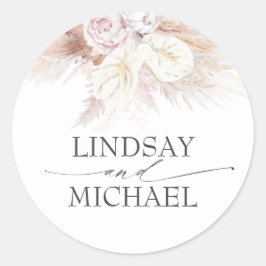 アンチューリウムスパンパスグラス異国エレガント国 ラウンドシール