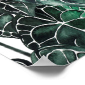 アンチューリウム属植物の葉 ポスター (角)