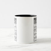 アンチユニオンビンゴツートーンコーヒーマグ ツートーンマグカップ (中央)