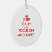 アンチョービの平静そして焦点を保って下さい セラミックオーナメント (右)