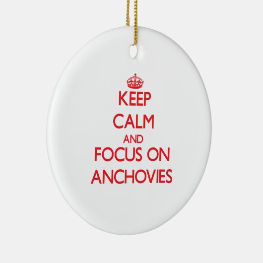 アンチョービの平静そして焦点を保って下さい セラミックオーナメント (右)