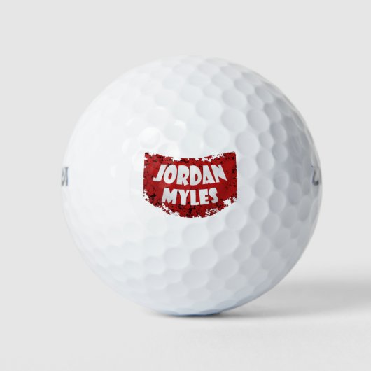 アンチレイシズムTシャツ Jordan Myles Tシャツ ゴルフボール (正面)
