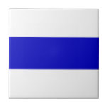 アンチロシアの国旗ウクライナの青い線の連帯 タイル<br><div class="desc">アンチロシアの軍旗ウクライナ青い線の連帯シンボル抗議</div>