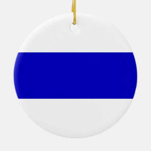 アンチロシアの軍旗ウクライナ侵略連帯 セラミックオーナメント (裏面)