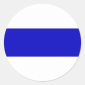 アンチロシアの軍旗ウクライナ侵略連帯 ラウンドシール (正面)