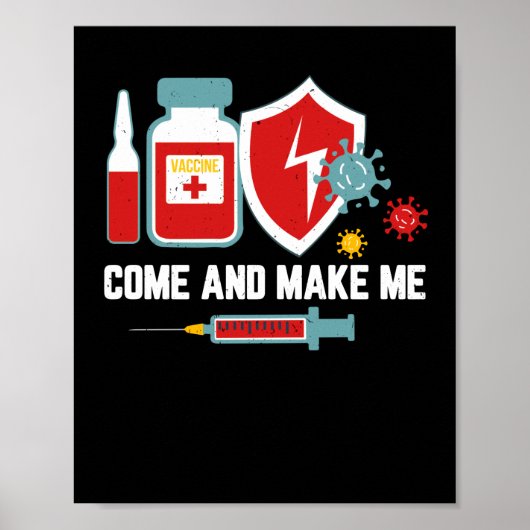 アンチワクチン来の命令と強制Vaxの作成 ポスター (正面)