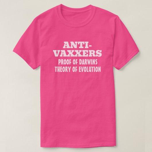 アンチヴァクサー進化論 Tシャツ (デザイン正面)