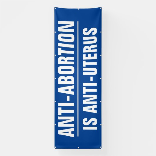 アンチ中絶はアンチ子宮である 横断幕 (縦)