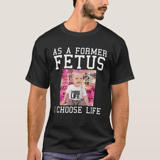 アンチ中絶Pro Life Pro Life Repetitionアンチ中止 Tシャツ (正面)