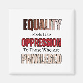 アンチ人種主義の人種的平等ことわざ マグネット (正面)