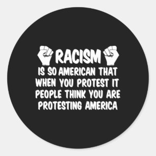 アンチ人種主義Hu Rights Black Justice Equalityアンチ ラウンドシール
