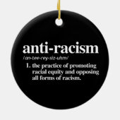 アンチ人種差別の定義 セラミックオーナメント (裏面)