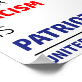 アンチ人種差別は憎しみから統一されたに抵抗する ポスター (角)