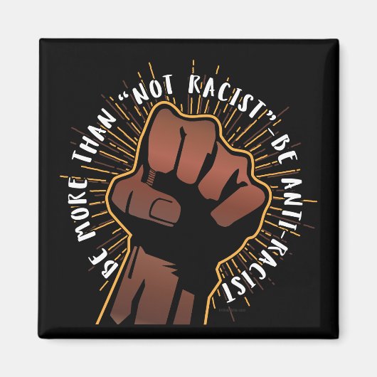 アンチ人種差別主義者 マグネット (正面)