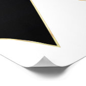 アンチ人種差別認識度リボンプリント ポスター (角)