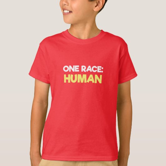 アンチ人種差別1民族の人間すべての生命の問題 Tシャツ (正面)