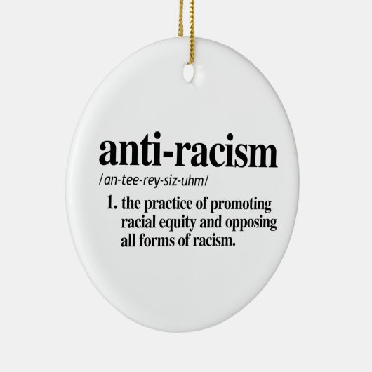 アンチ人種差別 セラミックオーナメント (右)