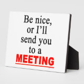 アンチ会議ことわざイーゼル フォトプラーク (側面)