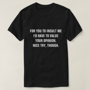 アンチ侮辱 Tシャツ