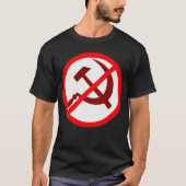 アンチ共産主義Tシャツ禁止 Tシャツ (正面)