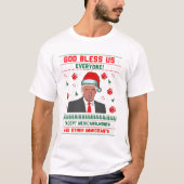 アンチ切札のサンタの帽子のクリスマスのギフトのワイシャツ Tシャツ (正面)