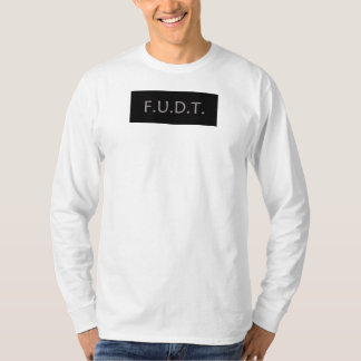 アンチ切札のロゴ- F.U.D.T. -ドナルド・トランプ無し- T Tシャツ