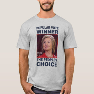 アンチ切札のTシャツ。 ヒラリーの一般投票の勝者 Tシャツ