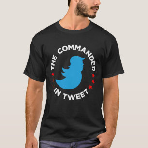 アンチ切札のTシャツ: "TWEET司令官" Tシャツ
