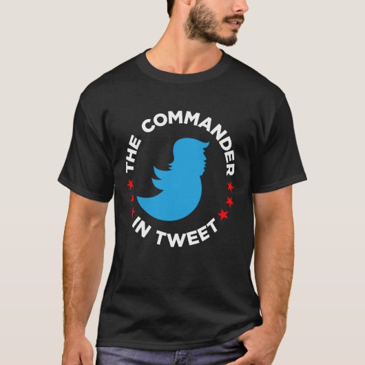 アンチ切札のTシャツ: "TWEET司令官" Tシャツ (正面)
