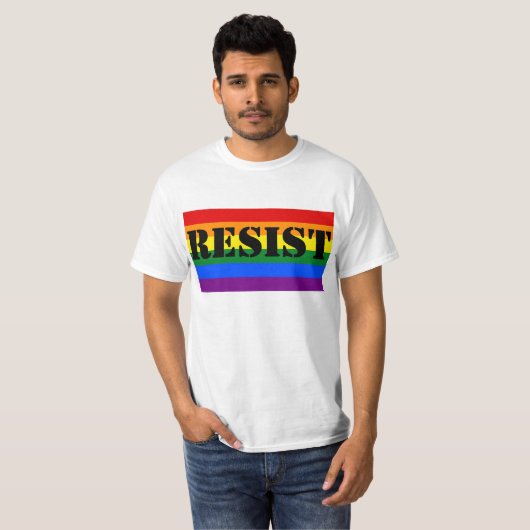 アンチ切札LGBTQは抵抗します Tシャツ (正面フル)