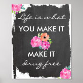 アンチ剤の黒板およびフローラ認識度 ポスター (正面)